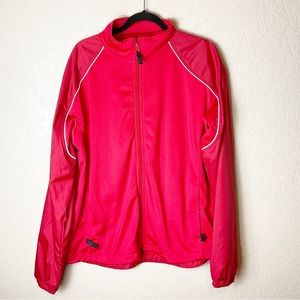 ASICS Relax-fit red windbreaker pocketed jacket